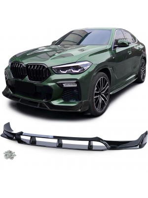 Přední spoiler/lízátko BMW X6 G06 - černý lesklý